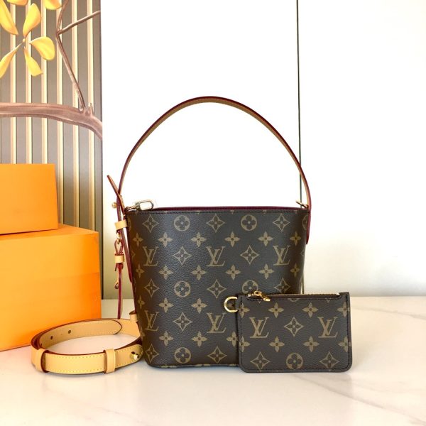 M12925 Bông hoa này All InBB Xph túi xách vải Monogram với các mảnh kim loại sáng bóng
