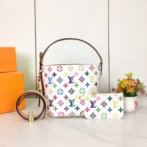 M13089 Bông hoa này All InBB Xph túi xách vải Monogram với các mảnh kim loại sáng bóng