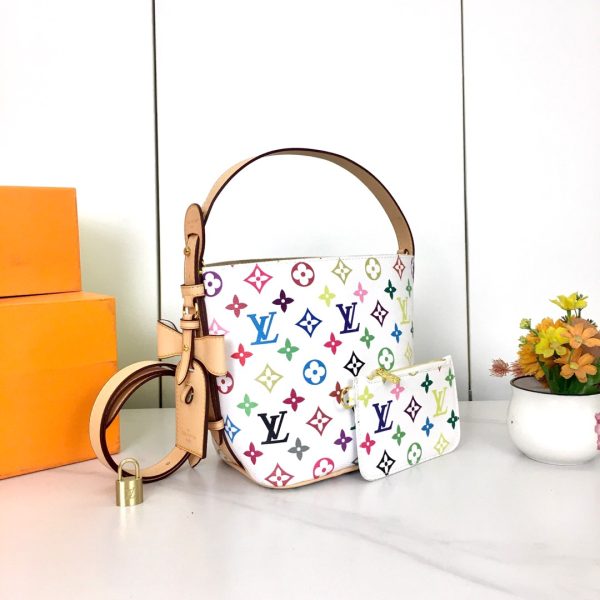M13089 Bông hoa này All InBB Xph túi xách vải Monogram với các mảnh kim loại sáng bóng