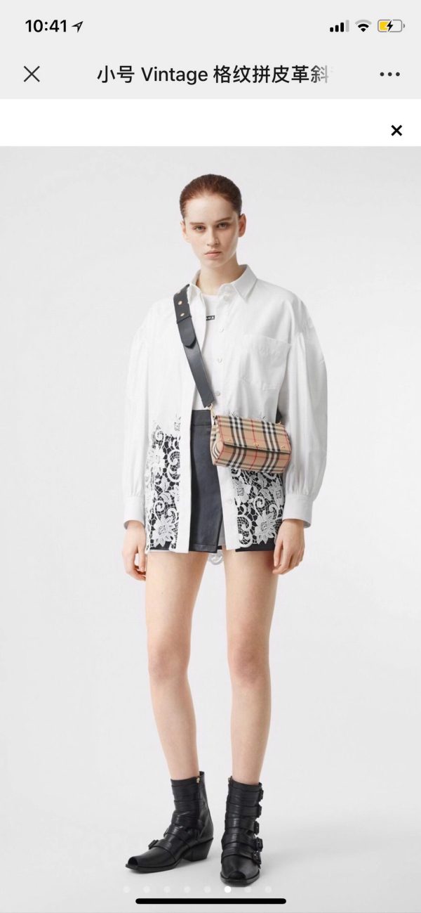 Burberry Vintage túi xách da