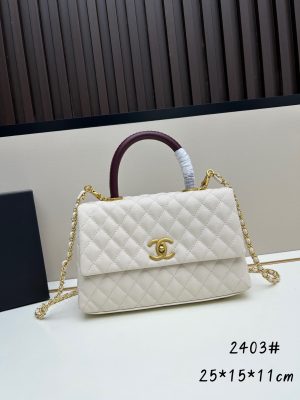 Chanel Coco Handle Ngưu vàng đen