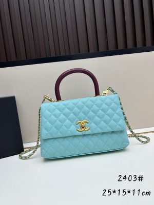 Chanel Coco Handle Ngưu vàng đen