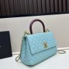 Chanel Coco Handle Ngưu vàng đen
