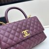 Chanel Coco Handle Ngưu vàng đen