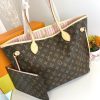Mô hình 40995 gốc, huyền thoại túi xách Neverfull lớn nhưng không nặng nề được làm bằng vải vải Damier Ebène.