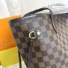 Mô hình 40995 gốc, huyền thoại túi xách Neverfull lớn nhưng không nặng nề được làm bằng vải vải Damier Ebène