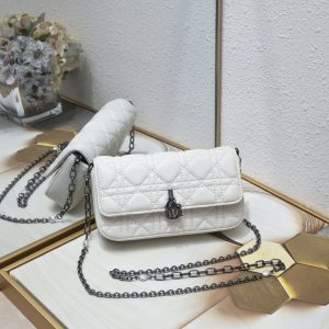 This Lady Dior mobile phone bag is elegant in style.