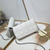 This Lady Dior mobile phone bag is elegant in style.