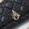 This Lady Dior mobile phone bag is elegant in style.