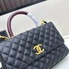 Chanel Coco Handle Ngưu vàng đen