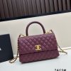 Chanel Coco Handle Ngưu vàng đen
