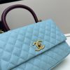 Chanel Coco Handle Ngưu vàng đen