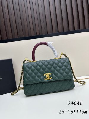Chanel Coco Handle Ngưu vàng đen