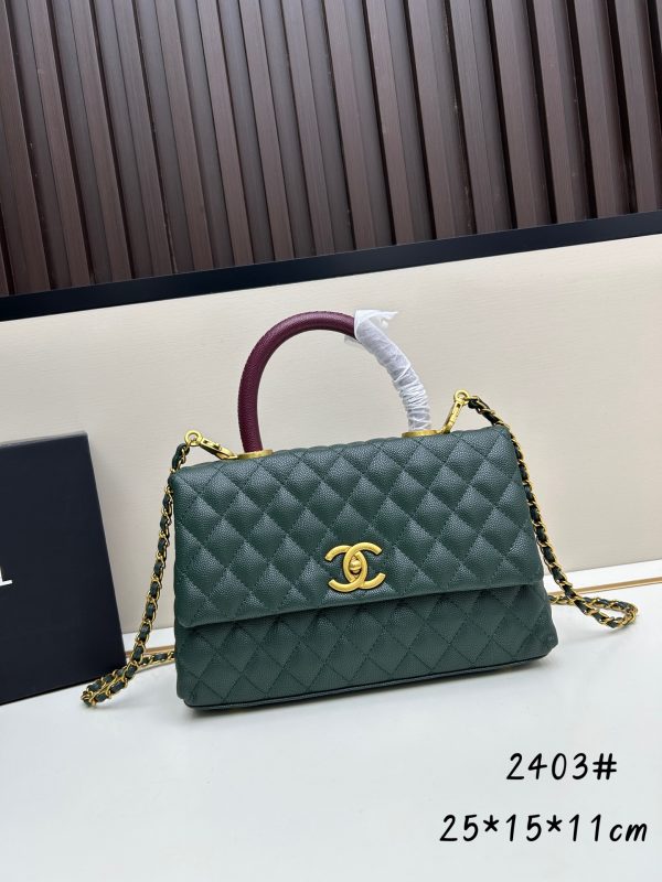 Chanel Coco Handle Ngưu vàng đen