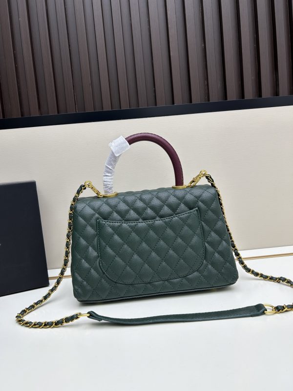 Chanel Coco Handle Ngưu vàng đen