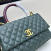 Chanel Coco Handle Ngưu vàng đen