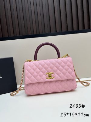 Chanel Coco Handle Ngưu vàng đen