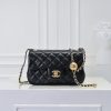 Chanel ₽ sét kim loại cf mini túi nắp miệng toàn cầu