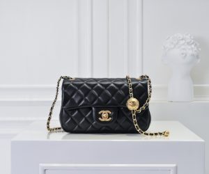 Chanel ₽ sét kim loại cf mini túi nắp miệng toàn cầu