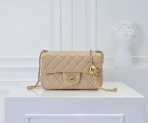 Chanel ₽ sét kim loại cf mini túi nắp miệng toàn cầu