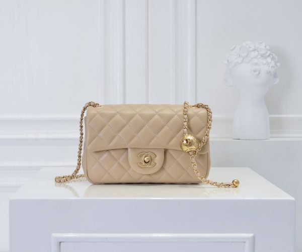 Chanel ₽ sét kim loại cf mini túi nắp miệng toàn cầu