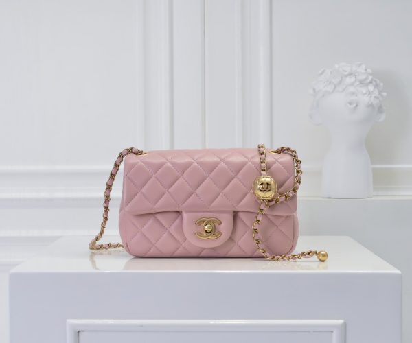 Chanel ₽ sét kim loại cf mini túi nắp miệng toàn cầu