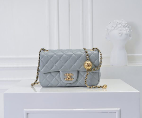 Chanel ₽ sét kim loại cf mini túi nắp miệng toàn cầu
