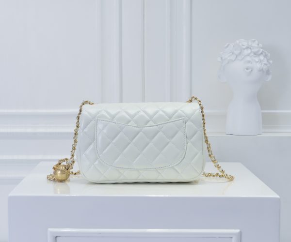 Chanel ₽ sét kim loại cf mini túi nắp miệng toàn cầu