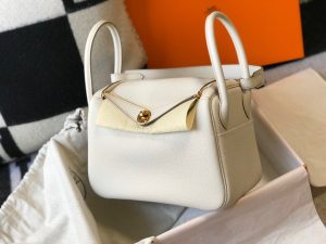 indy” 26cm Nhập khẩu da bò tót Togo khóa vàn