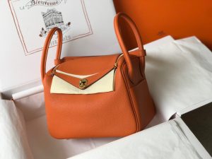 indy” 26cm Nhập khẩu da bò tót Togo khóa vàn