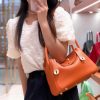 indy” 26cm Nhập khẩu da bò tót Togo khóa vàn