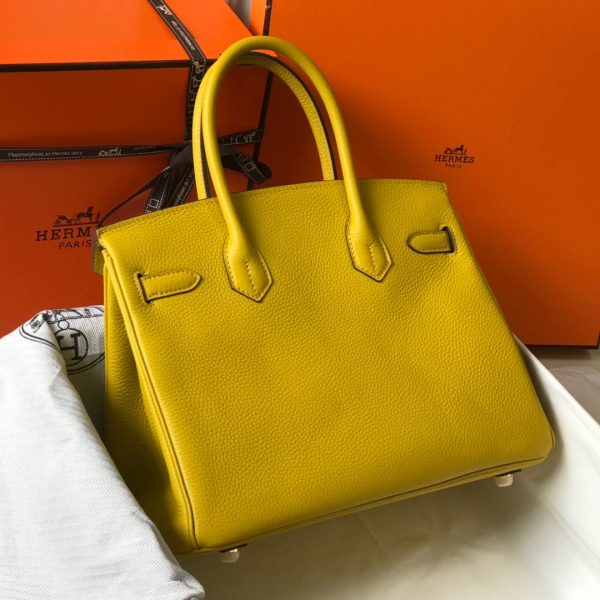 Lông nâng cấp Hermès-birkin Platinum 30cm nhập khẩu da bò