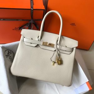 Lông nâng cấp Hermès-birkin Platinum 30cm nhập khẩu da bò