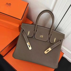 Lông nâng cấp Hermès-birkin Platinum 30cm nhập khẩu da bò