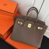 Lông nâng cấp Hermès-birkin Platinum 30cm nhập khẩu da bò