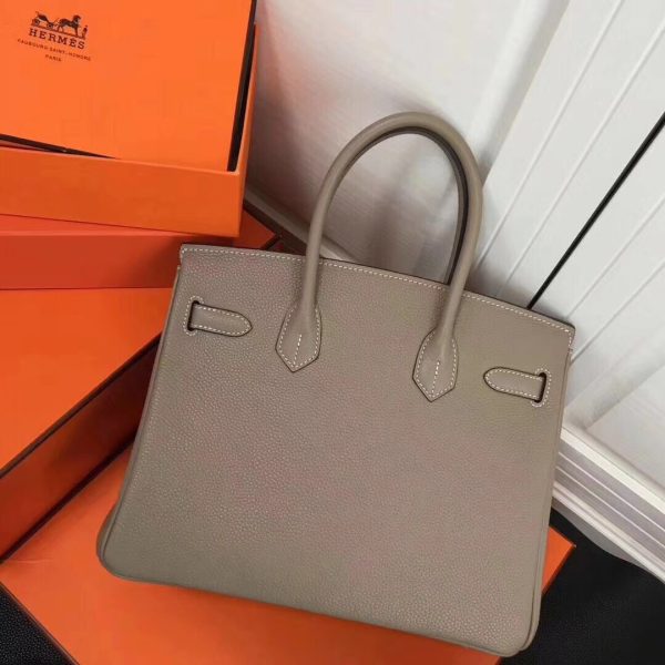 Lông nâng cấp Hermès-birkin Platinum 30cm nhập khẩu da bò