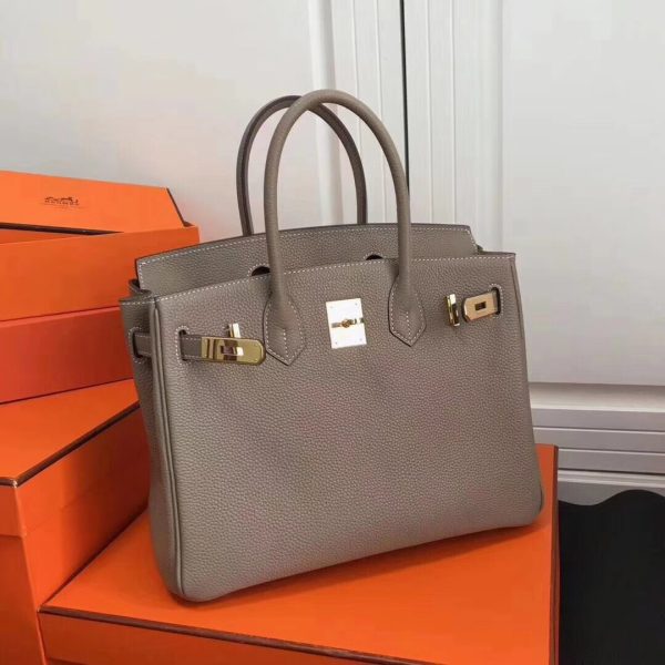 Lông nâng cấp Hermès-birkin Platinum 30cm nhập khẩu da bò