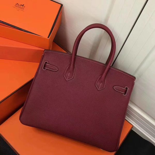 Lông nâng cấp Hermès-birkin Platinum 30cm nhập khẩu da bò