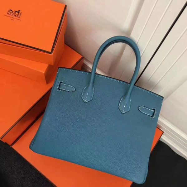 Lông nâng cấp Hermès-birkin Platinum 30cm nhập khẩu da bò