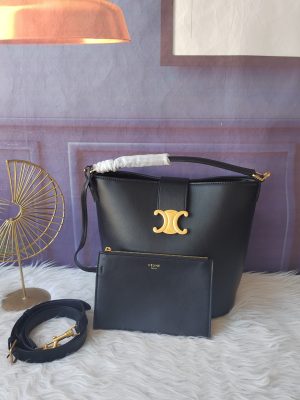 CELINE túi xách đen có thể mang theo