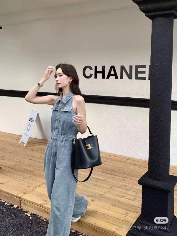 CELINE túi xách đen có thể mang theo