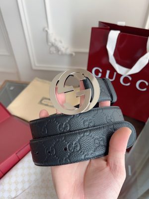 Gucci 3.8cm nhập khẩu hoa da bò