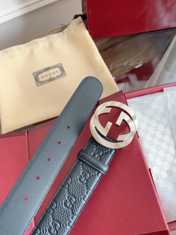 Gucci 3.8cm nhập khẩu hoa da bò