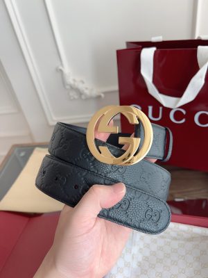Gucci 3.8cm nhập khẩu hoa da bò