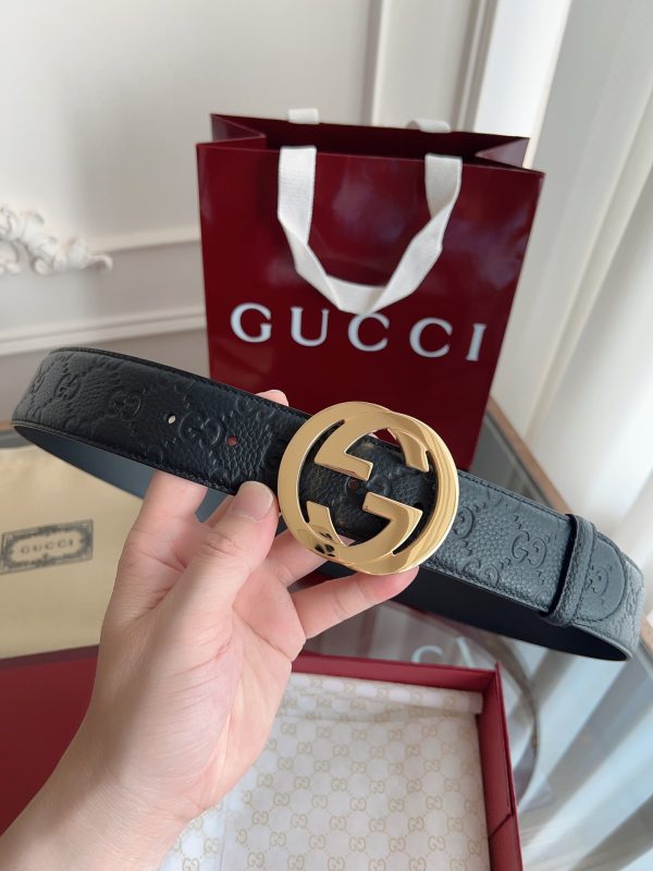 Gucci 3.8cm nhập khẩu hoa da bò