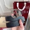 Gucci 3.8cm nhập khẩu hoa da bò