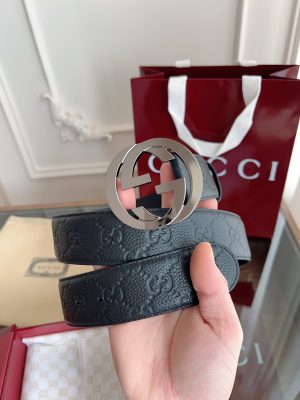 Gucci 3.8cm nhập khẩu hoa da bò