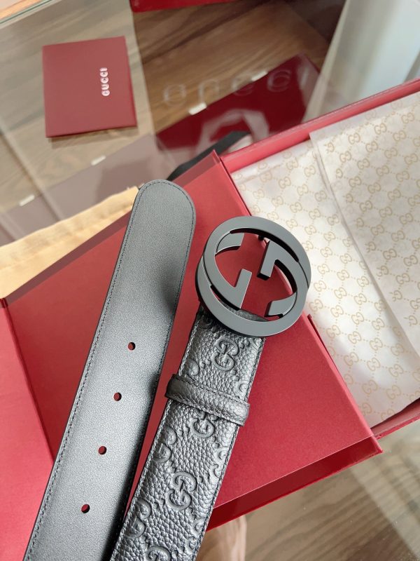 Gucci 3.8cm nhập khẩu hoa da bò