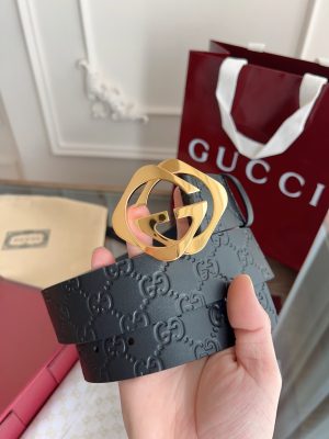 Gucci 3.8cm nhập khẩu hoa da bò