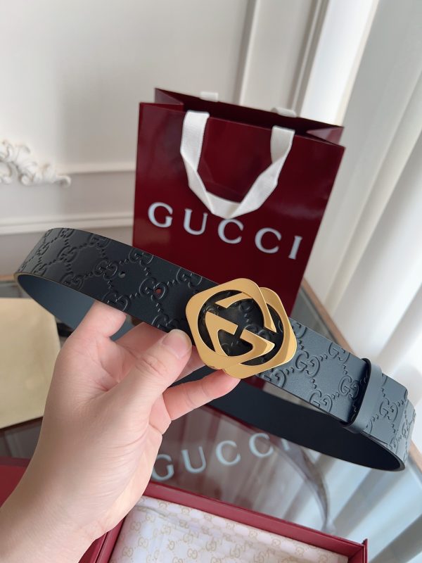 Gucci 3.8cm nhập khẩu hoa da bò